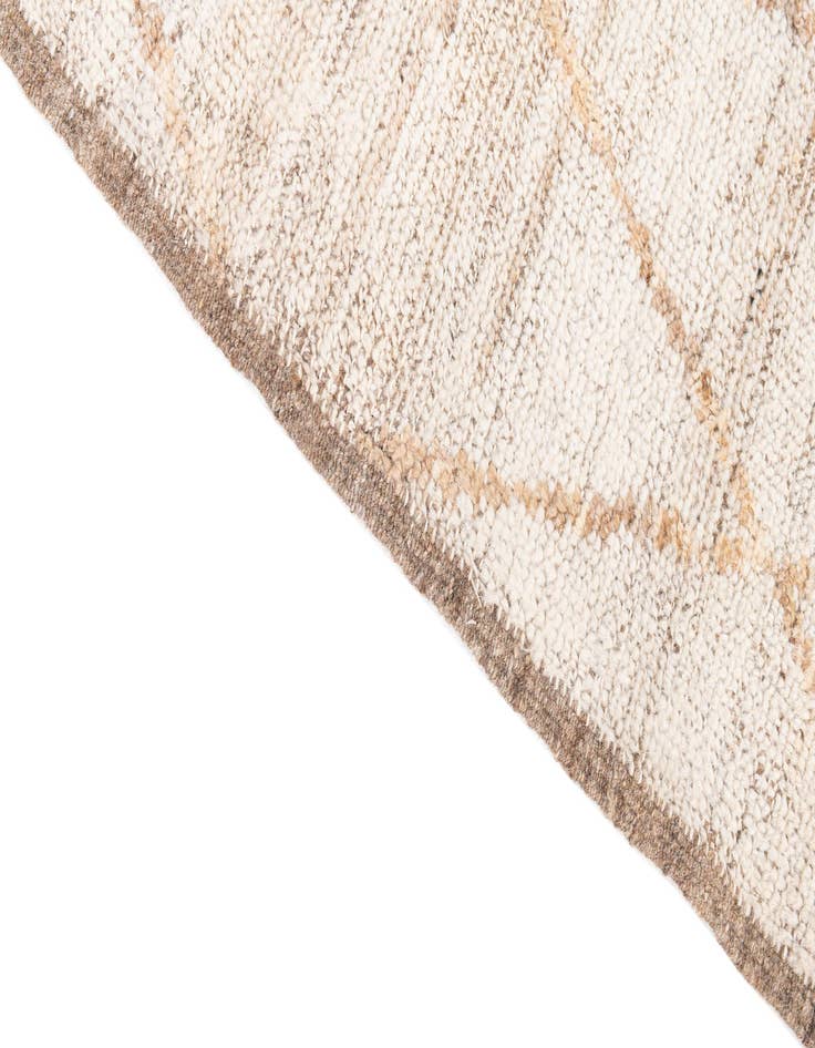 Detail image of  5' 6 x 6' 10  Hand Knotted Moroccan Wool Rug