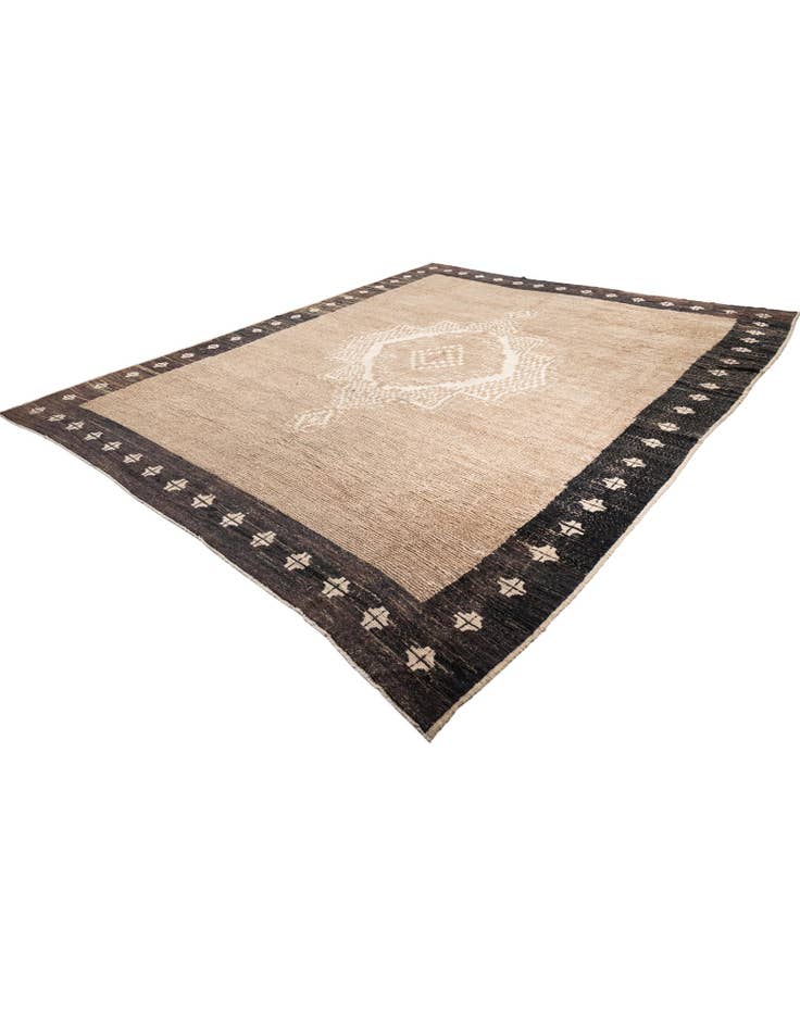 Detail image of 12' 8 x 15' Hand Knotted Moroccan Wool Rug