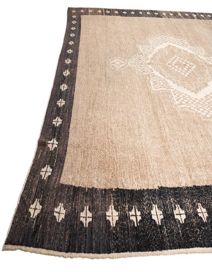 Detail image of 12' 8 x 15' Hand Knotted Moroccan Wool Rug