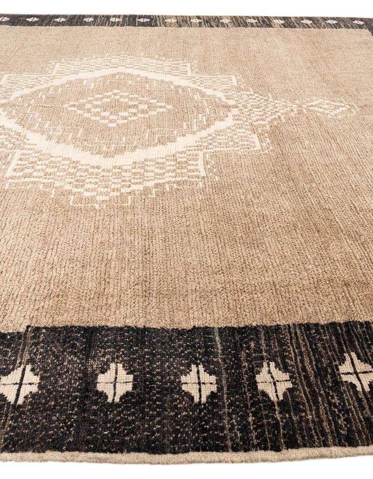 Detail image of 12' 8 x 15' Hand Knotted Moroccan Wool Rug