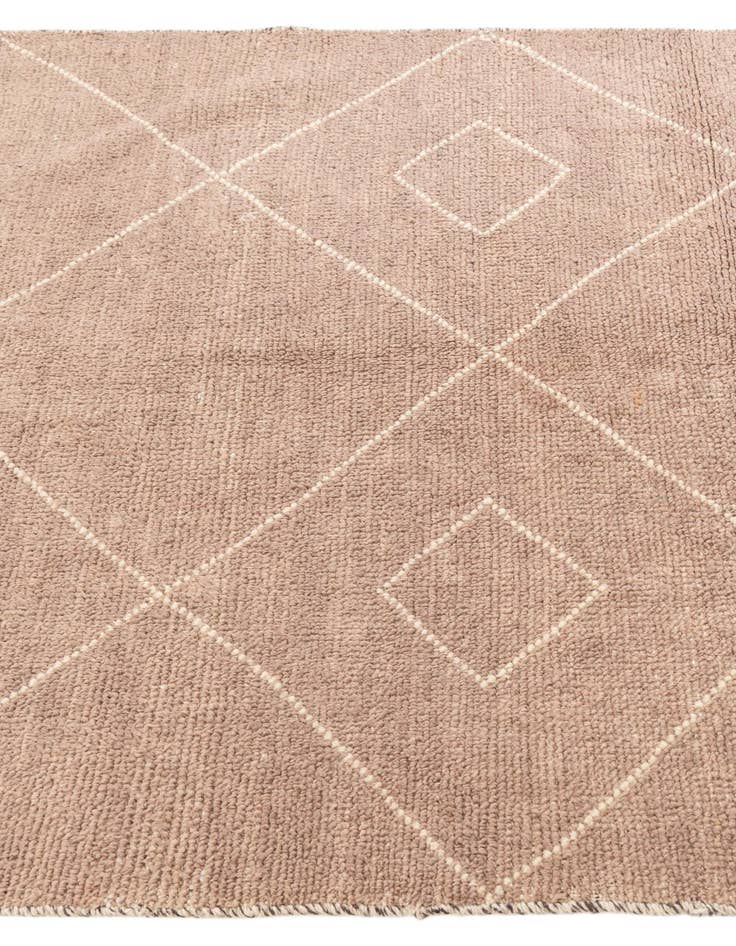 Detail image of  4' 2 x 6' 1  Hand Knotted Moroccan Wool Rug