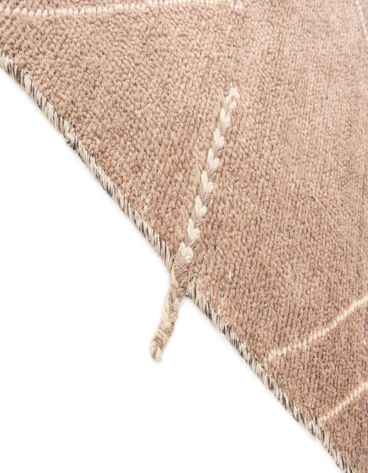 Detail image of  4' 2 x 6' 1  Hand Knotted Moroccan Wool Rug