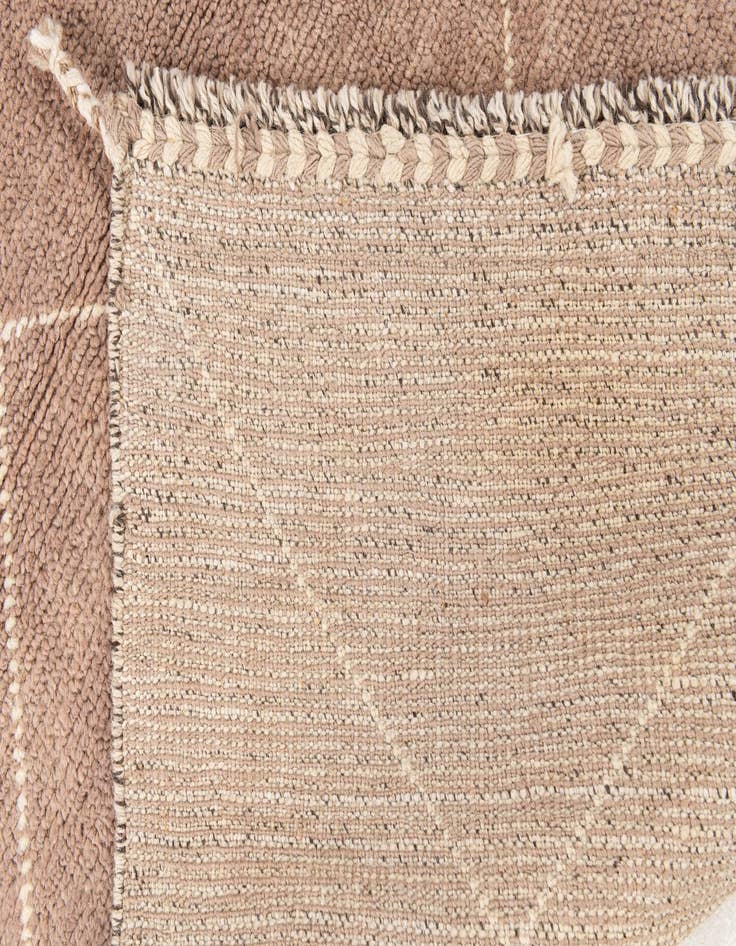 Detail image of  4' 2 x 6' 1  Hand Knotted Moroccan Wool Rug