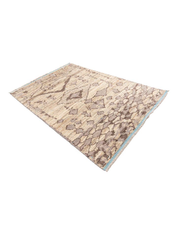 Detail image of  5' x 7' 1  Hand Knotted Moroccan Wool Rug