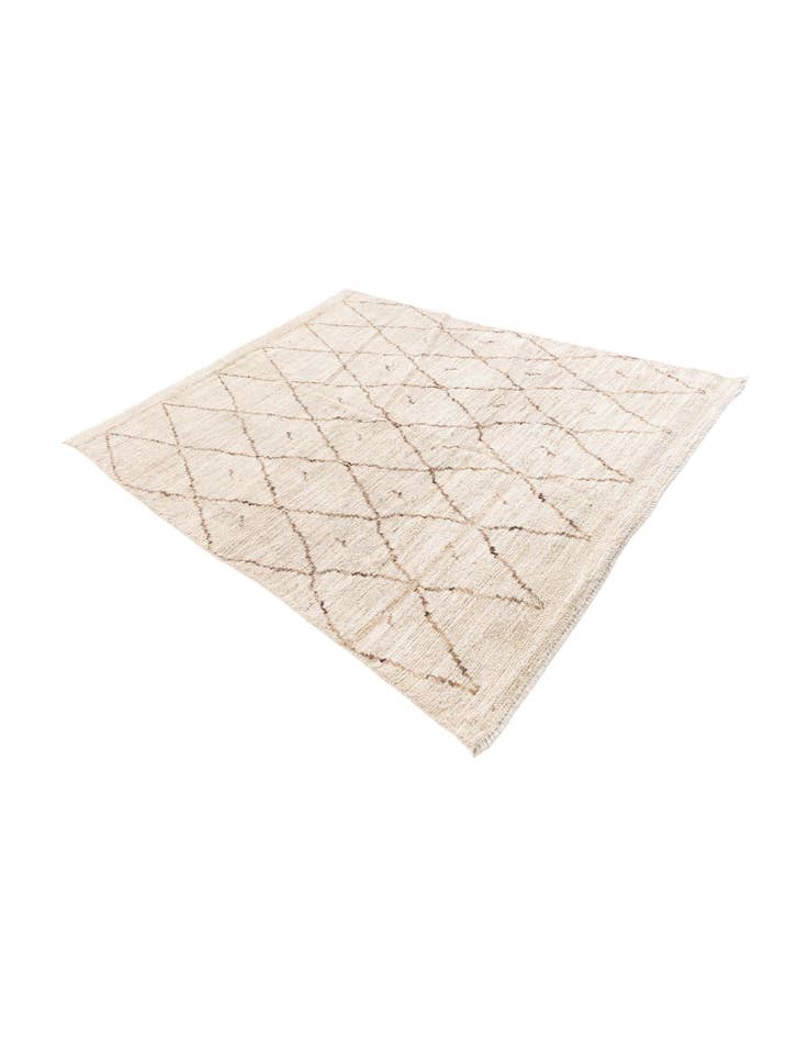 Detail image of  5' 3 x 6' 8  Hand Knotted Moroccan Wool Rug