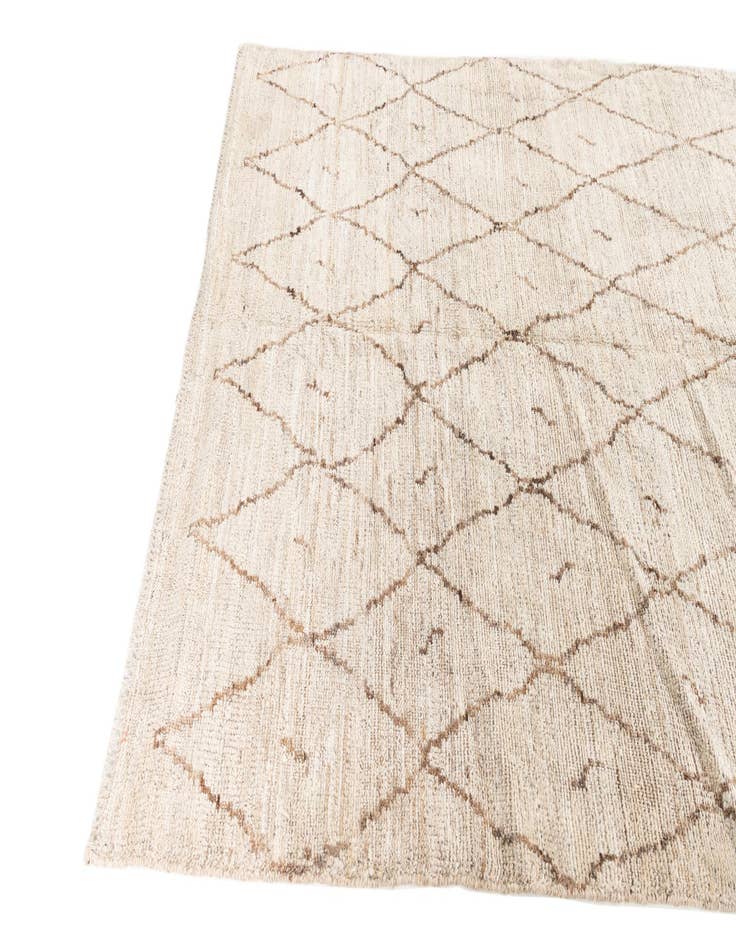 Detail image of  5' 3 x 6' 8  Hand Knotted Moroccan Wool Rug