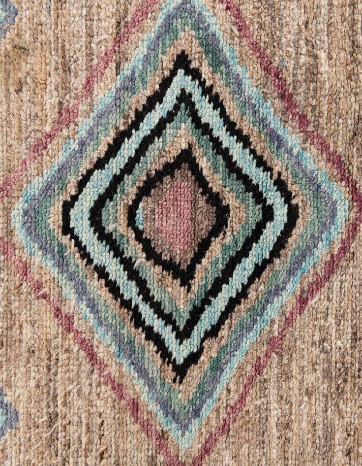 Detail image of 5' 8 x 9' 2 Hand Knotted Moroccan Wool Rug
