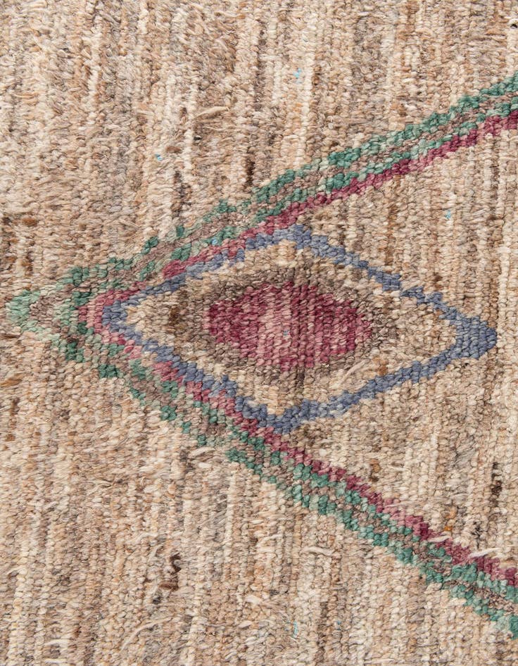 Detail image of 5' 8 x 9' 2 Hand Knotted Moroccan Wool Rug