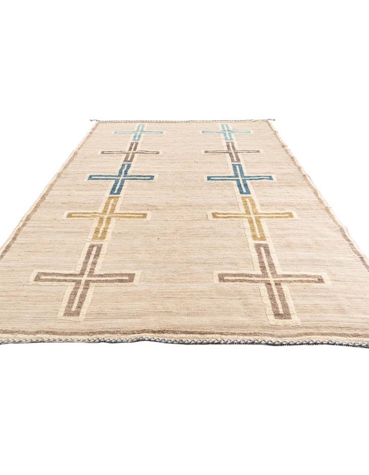 Detail image of  8' x 10' 5  Hand Knotted Moroccan Wool Rug