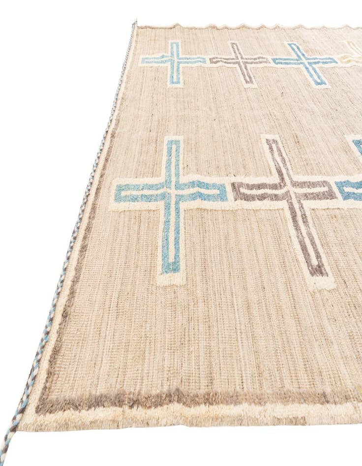 Detail image of  8' x 10' 5  Hand Knotted Moroccan Wool Rug