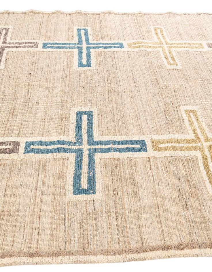 Detail image of  8' x 10' 5  Hand Knotted Moroccan Wool Rug