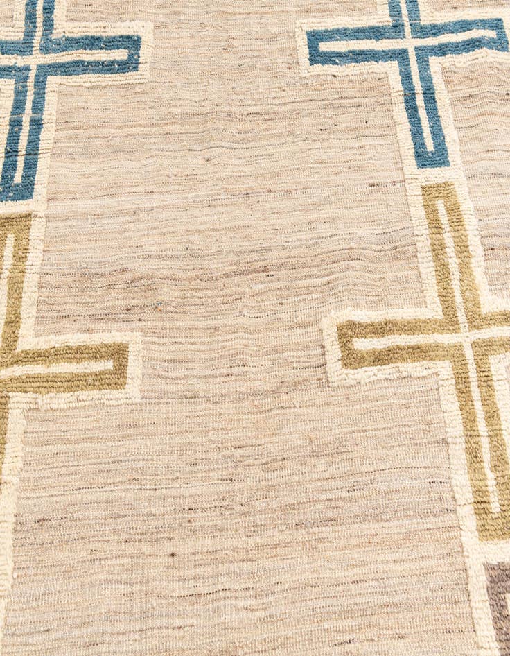 Detail image of  8' x 10' 5  Hand Knotted Moroccan Wool Rug