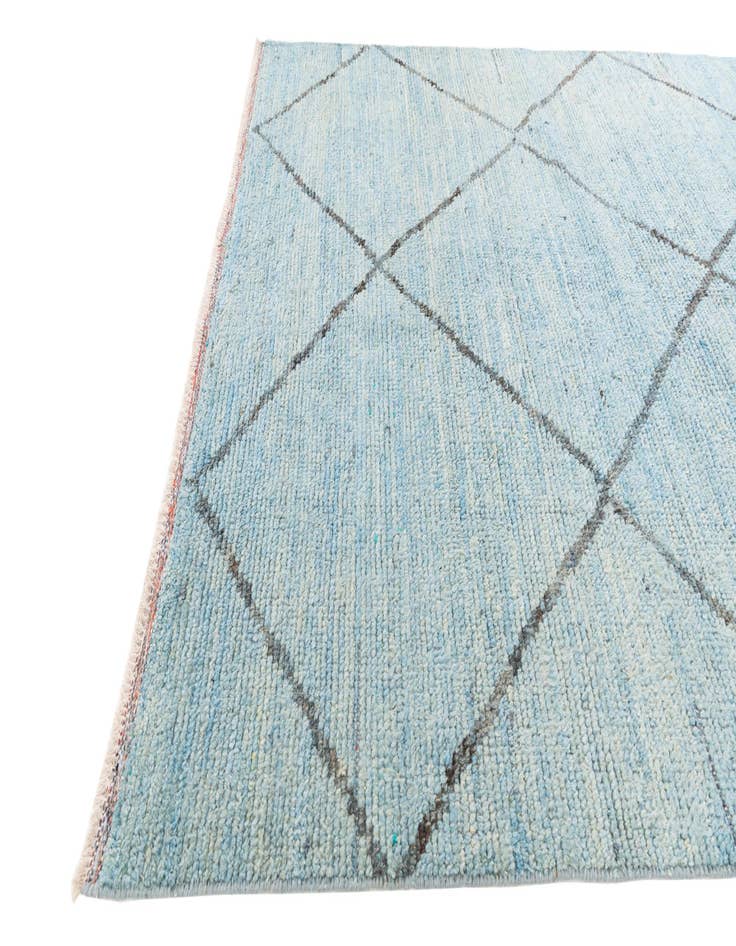 Detail image of  5' 10 x 9' 2  Hand Knotted Moroccan Wool Rug