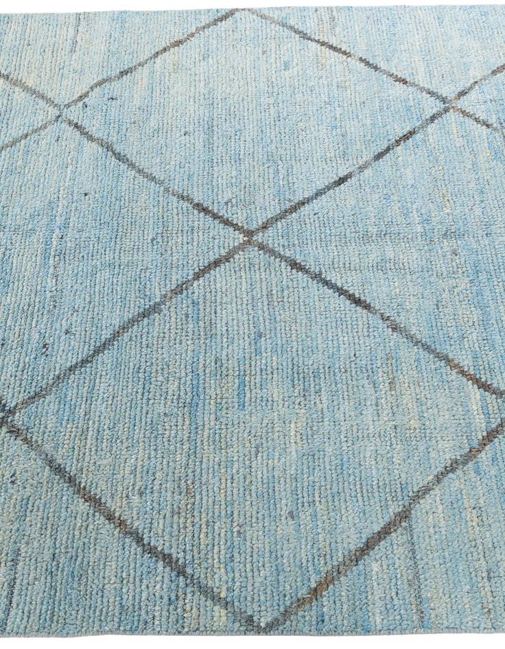 Detail image of  5' 10 x 9' 2  Hand Knotted Moroccan Wool Rug