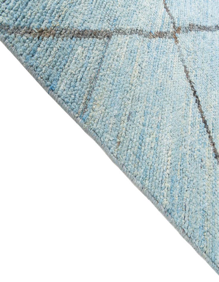 Detail image of  5' 10 x 9' 2  Hand Knotted Moroccan Wool Rug