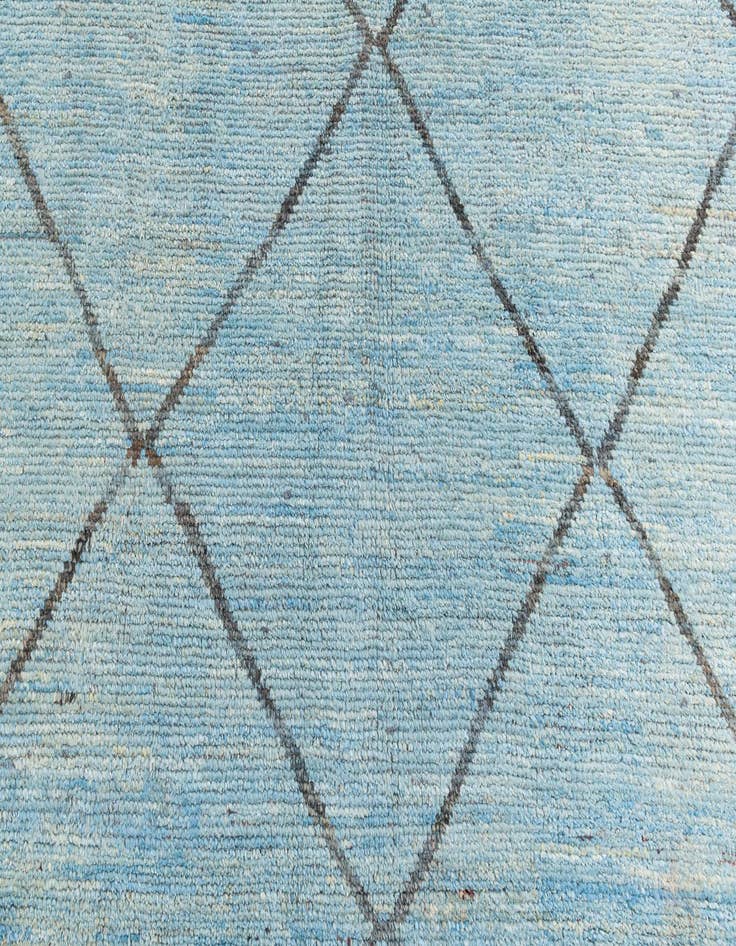 Detail image of  5' 10 x 9' 2  Hand Knotted Moroccan Wool Rug