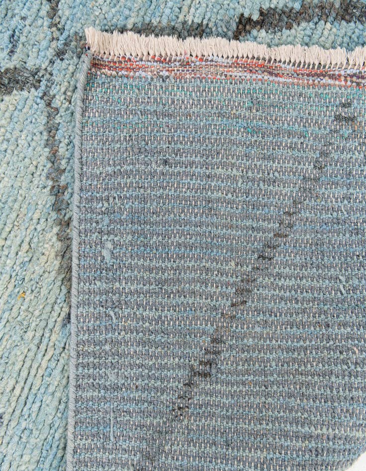 Detail image of  5' 10 x 9' 2  Hand Knotted Moroccan Wool Rug
