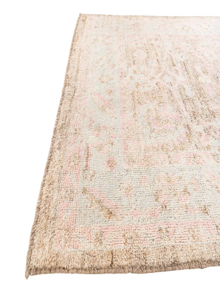 Detail image of  6' 3 x 9' 1  Hand Knotted Moroccan Wool Rug