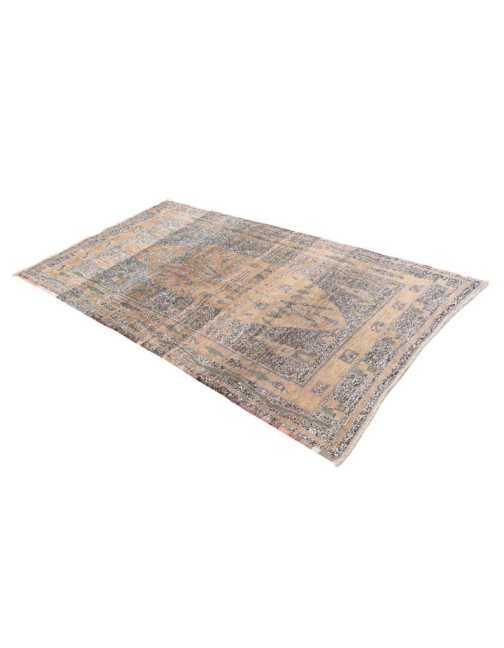 Detail image of  4' 10 x 8' 9  Hand Knotted Moroccan Wool Rug