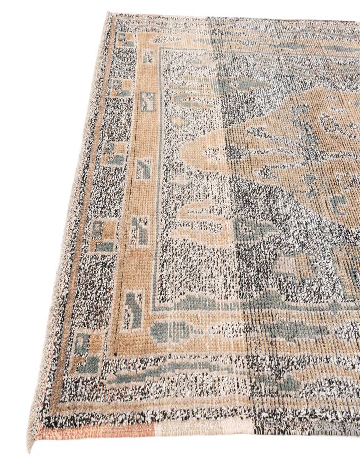 Detail image of  4' 10 x 8' 9  Hand Knotted Moroccan Wool Rug