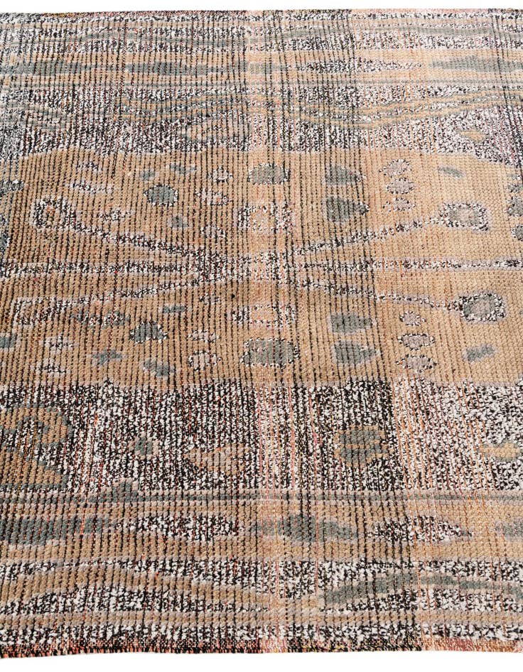 Detail image of  4' 10 x 8' 9  Hand Knotted Moroccan Wool Rug