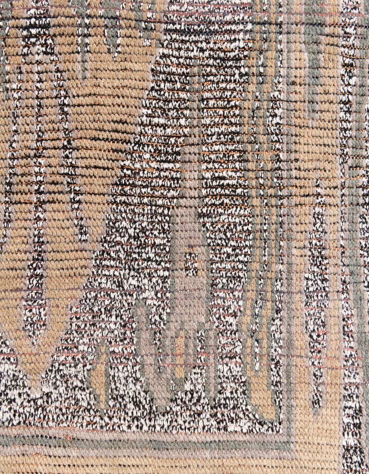 Detail image of  4' 10 x 8' 9  Hand Knotted Moroccan Wool Rug