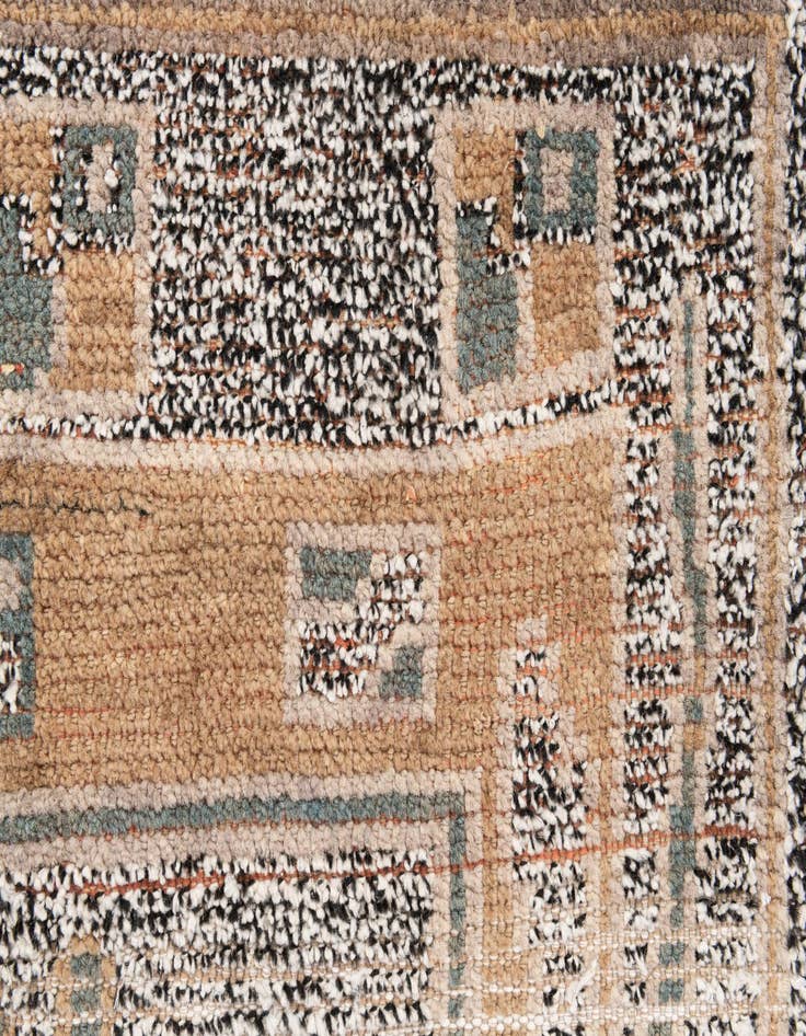 Detail image of  4' 10 x 8' 9  Hand Knotted Moroccan Wool Rug