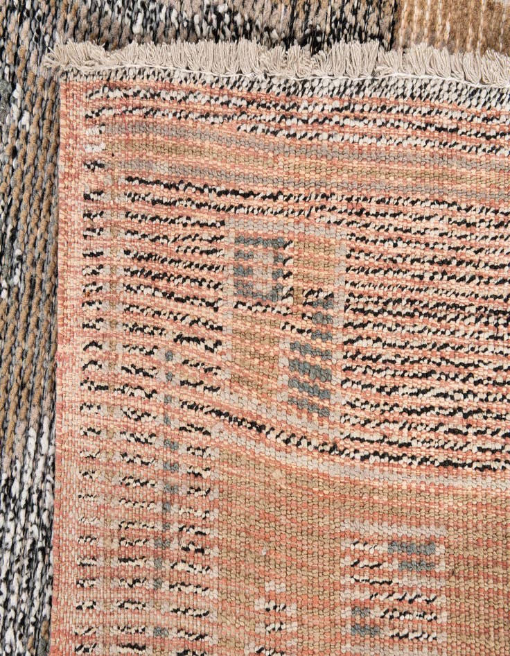 Detail image of  4' 10 x 8' 9  Hand Knotted Moroccan Wool Rug