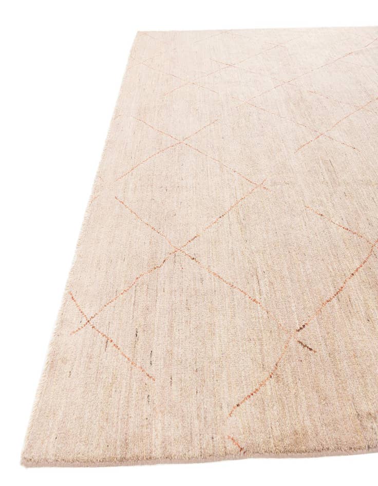 Detail image of  8' 2 x 11' 5  Hand Knotted Moroccan Wool Rug