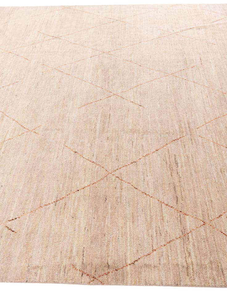 Detail image of  8' 2 x 11' 5  Hand Knotted Moroccan Wool Rug