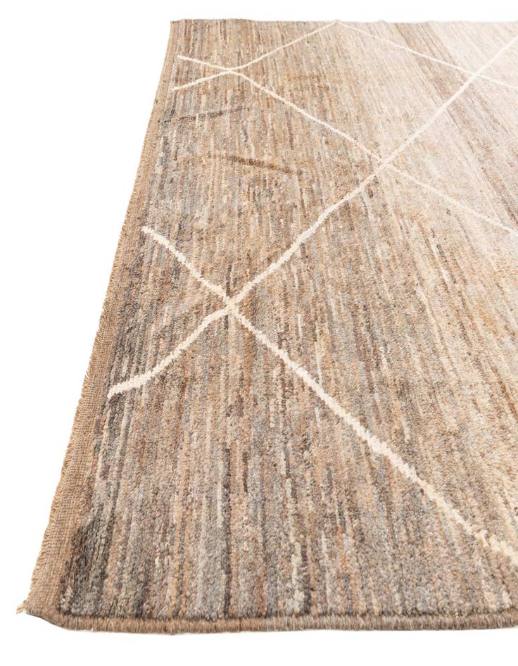 Detail image of  8' 9 x 9' 10  Hand Knotted Moroccan Wool Rug