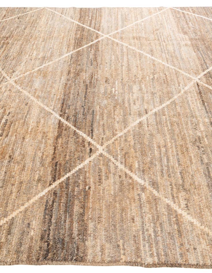 Detail image of  8' 9 x 9' 10  Hand Knotted Moroccan Wool Rug