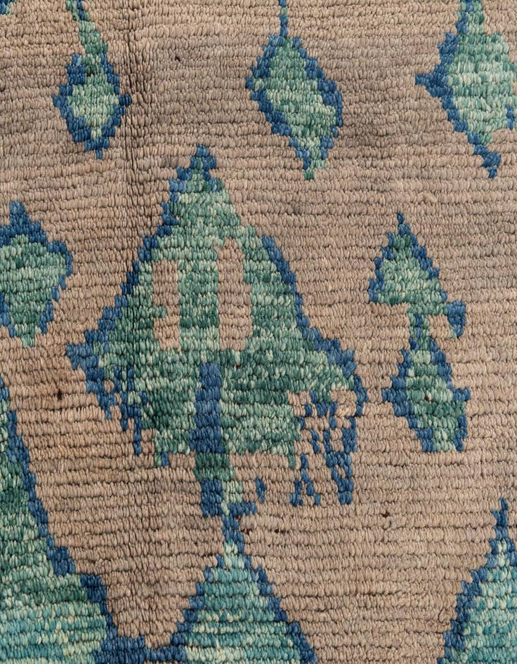 Detail image of  6' 4 x 9' 2  Hand Knotted Moroccan Wool Rug
