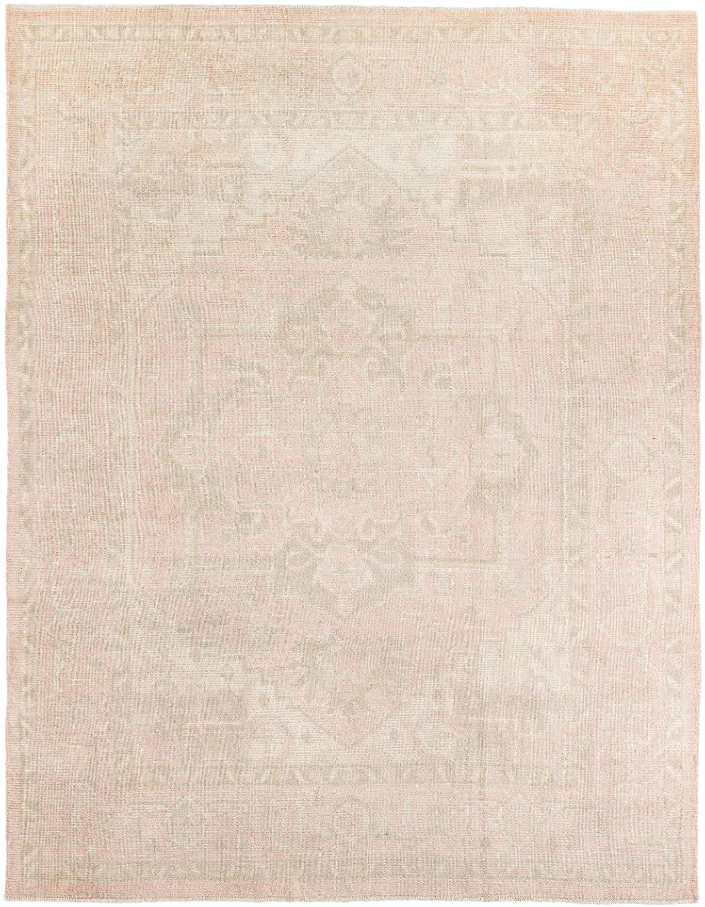 A large 9x12 rectangular Rugs.com Moroccan tribal rug in soft brown and tan tones, featuring a subtle geometric pattern.