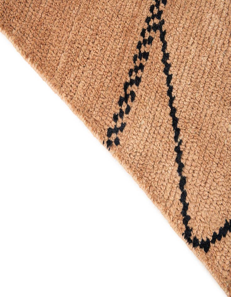 Detail image of  5' 3 x 7' 4  Hand Knotted Moroccan Wool Rug