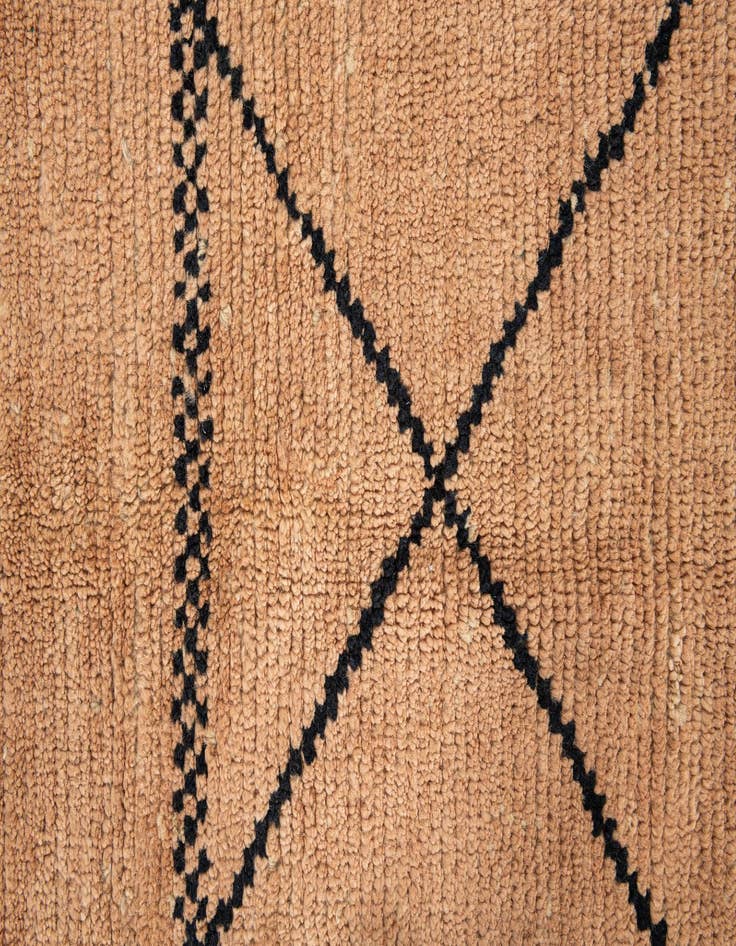 Detail image of  5' 3 x 7' 4  Hand Knotted Moroccan Wool Rug