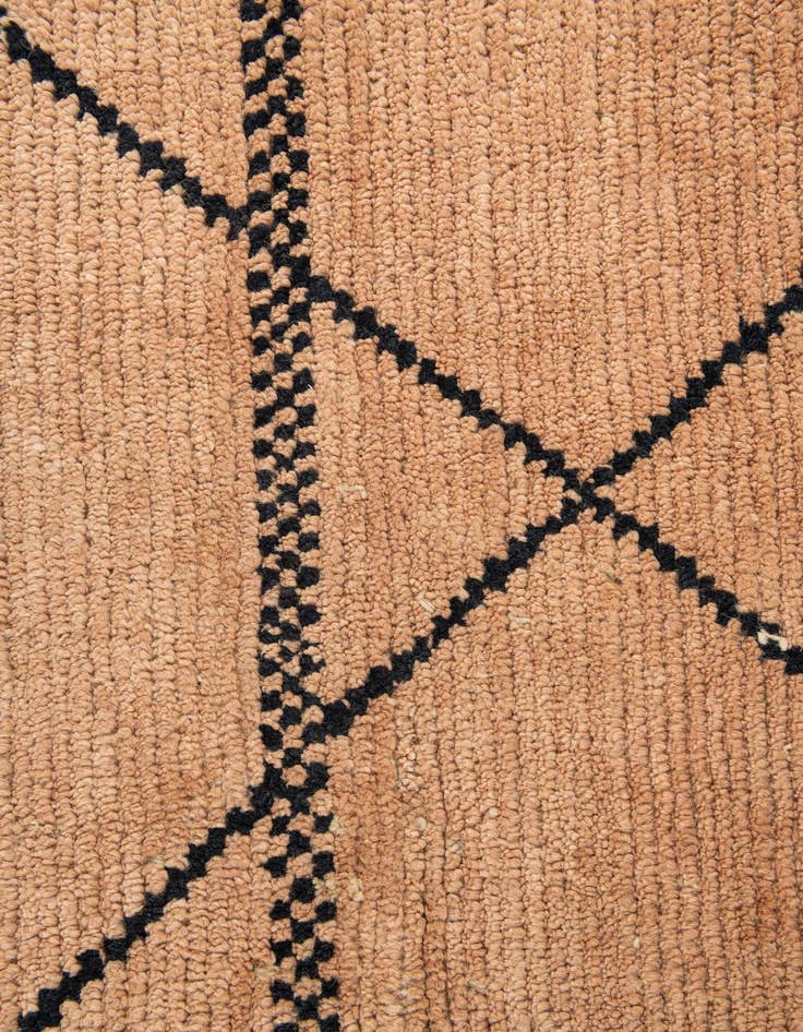 Detail image of  5' 3 x 7' 4  Hand Knotted Moroccan Wool Rug