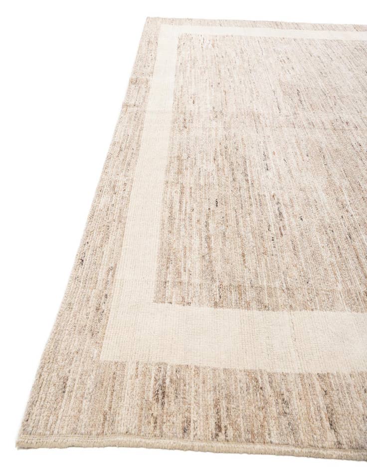 Detail image of  10' 5 x 14' 6  Hand Knotted Moroccan Wool Rug