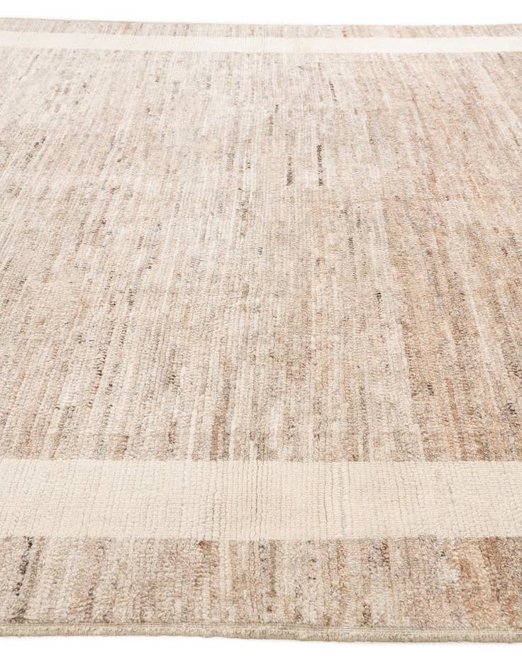 Detail image of  10' 5 x 14' 6  Hand Knotted Moroccan Wool Rug