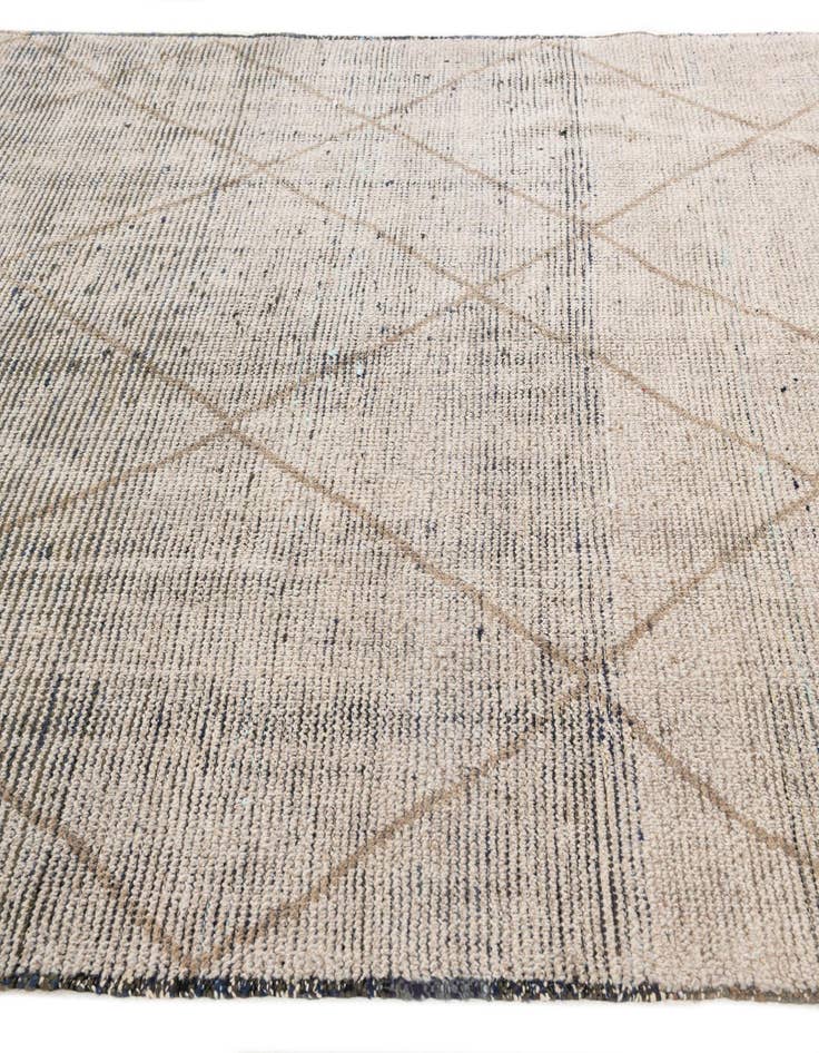 Detail image of  6' 2 x 9' 2  Hand Knotted Moroccan Wool Rug