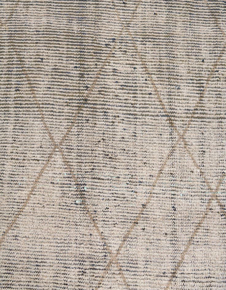 Detail image of  6' 2 x 9' 2  Hand Knotted Moroccan Wool Rug