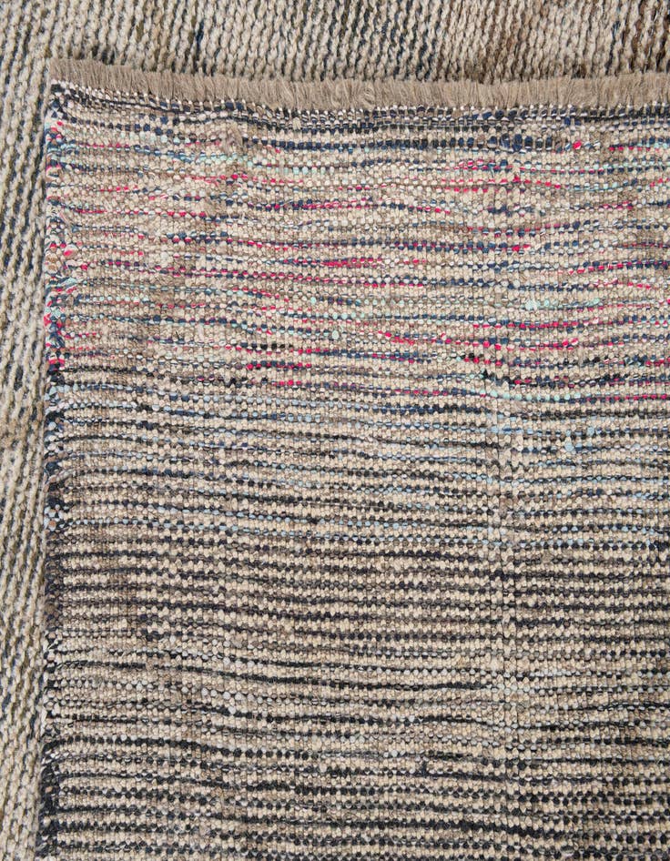 Detail image of  6' 2 x 9' 2  Hand Knotted Moroccan Wool Rug