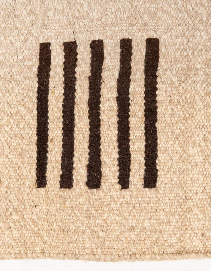 Detail image of  6' 6 x 9' 10  Hand Knotted Moroccan Wool Rug