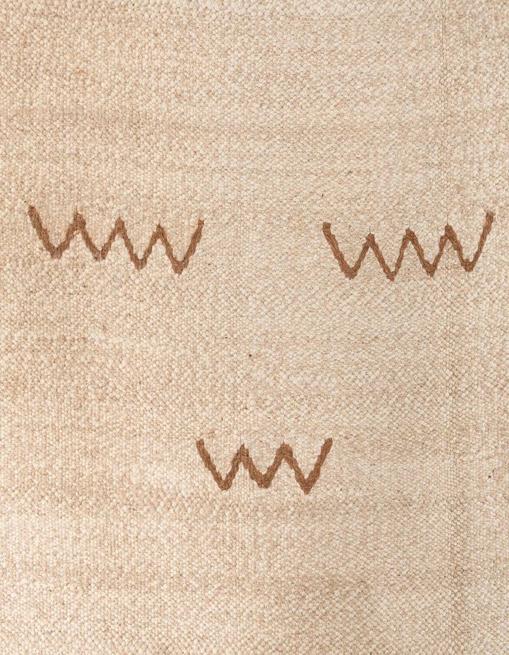 Detail image of  6' 6 x 9' 10  Hand Knotted Moroccan Wool Rug