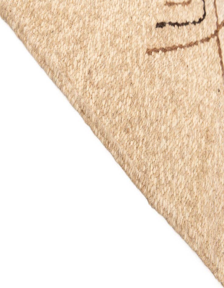 Detail image of  6' 6 x 9' 10  Hand Knotted Moroccan Wool Rug