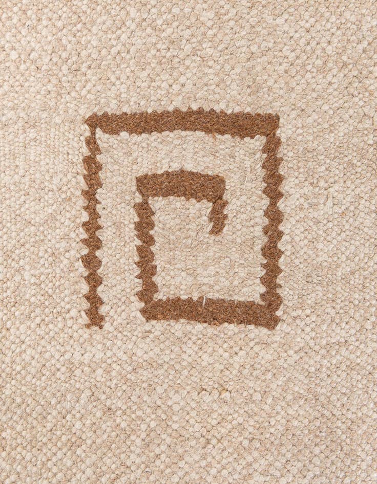 Detail image of  6' 6 x 9' 10  Hand Knotted Moroccan Wool Rug