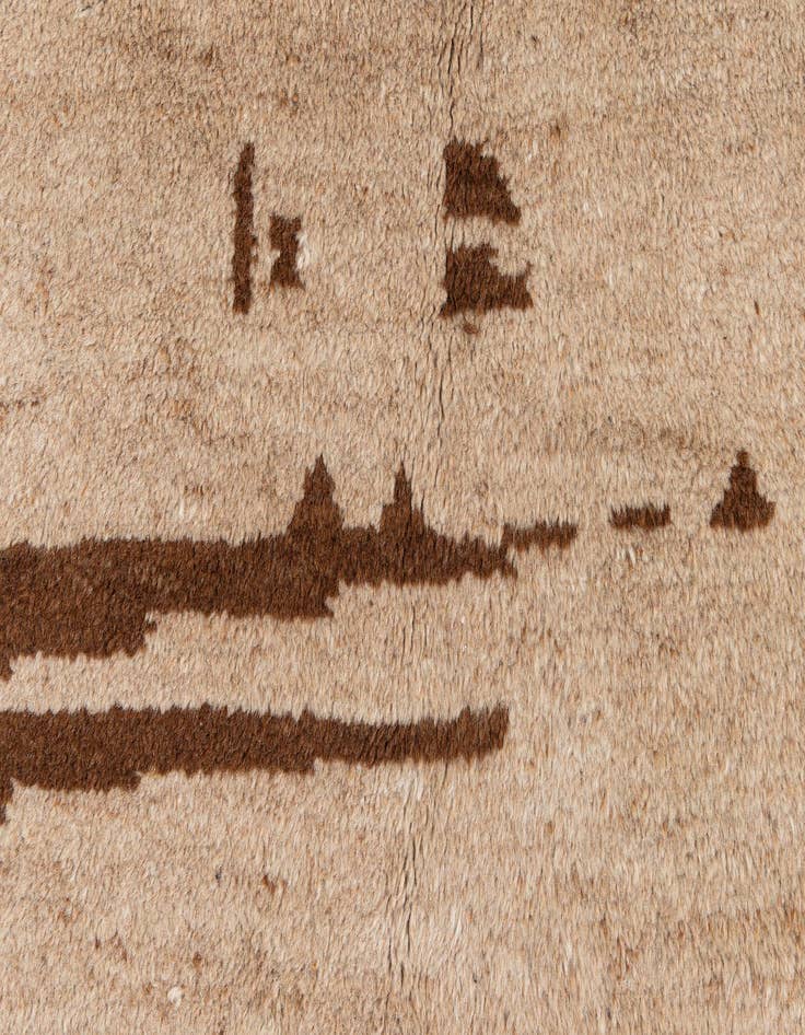 Detail image of  4' 4 x 6' 9  Hand Knotted Moroccan Wool Rug