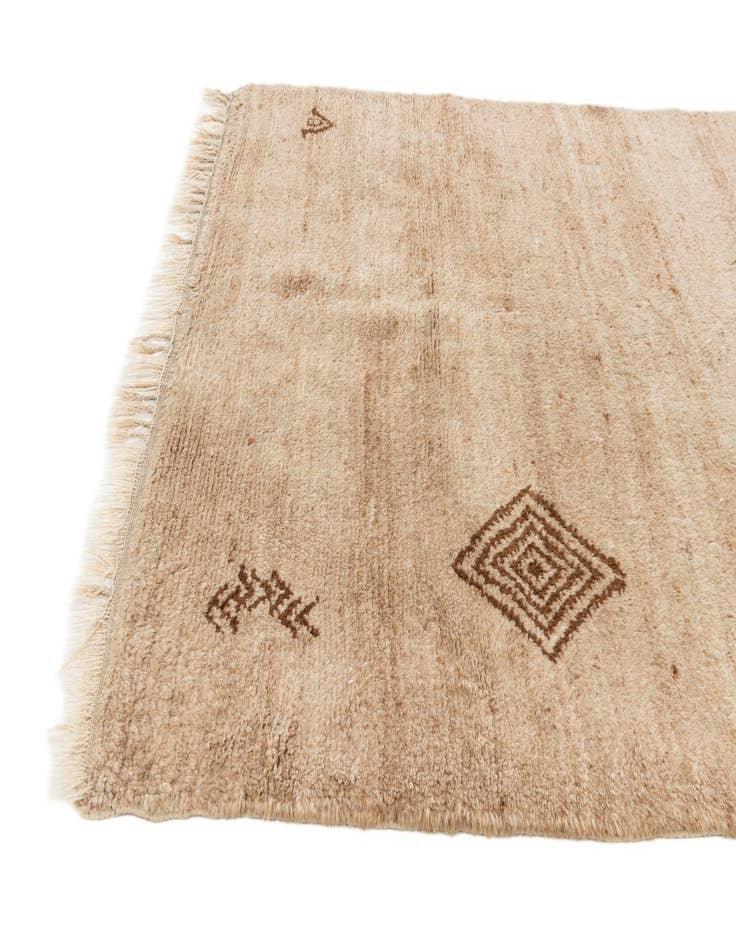 Detail image of  4' 4 x 6' 9  Hand Knotted Moroccan Wool Rug