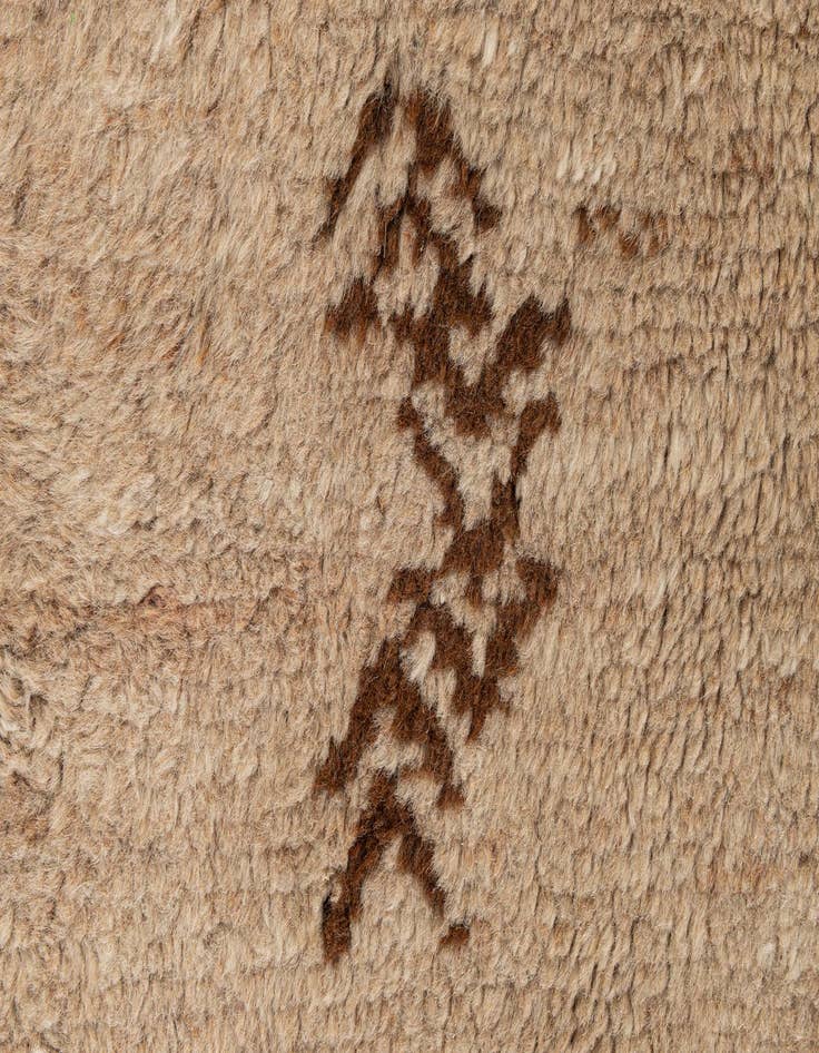 Detail image of  4' 4 x 6' 9  Hand Knotted Moroccan Wool Rug