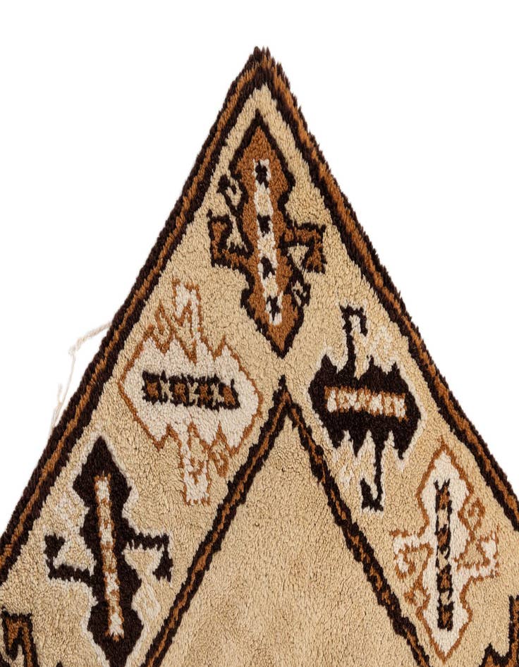 Detail image of  5' 1 x 8' 10  Hand Knotted Moroccan Wool Rug